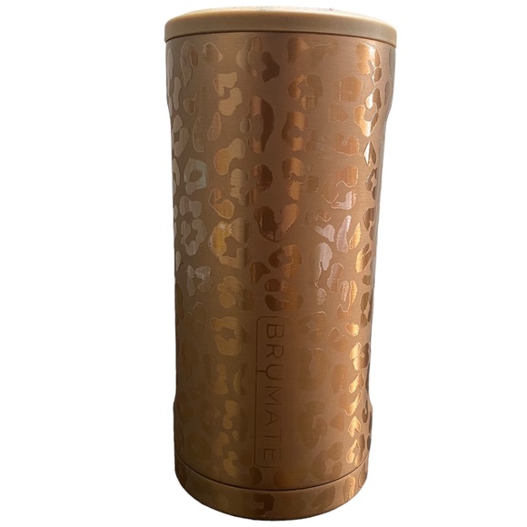 Brumate Hopsulator Slim Insulated Can Cooler in Gold Leopard - Picture 1 of 8